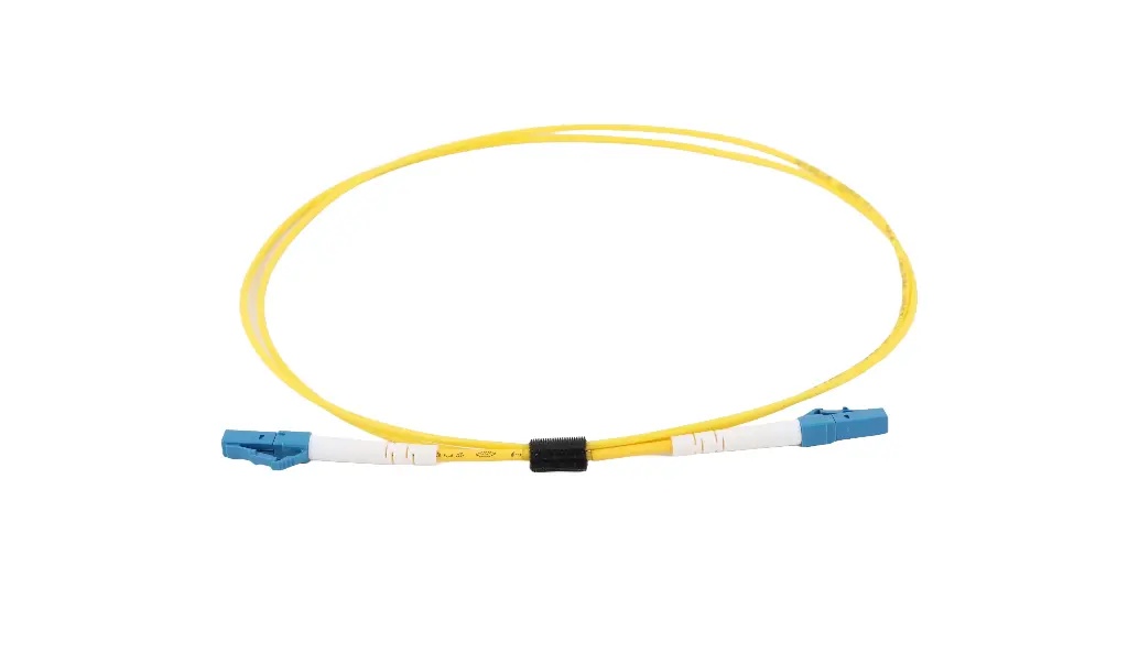 [OS2-LC-LC-SPX0.3] Fiber optic patch cord OS2 SM 9/125 LC-LC Simplex (0.3m, Yellow)