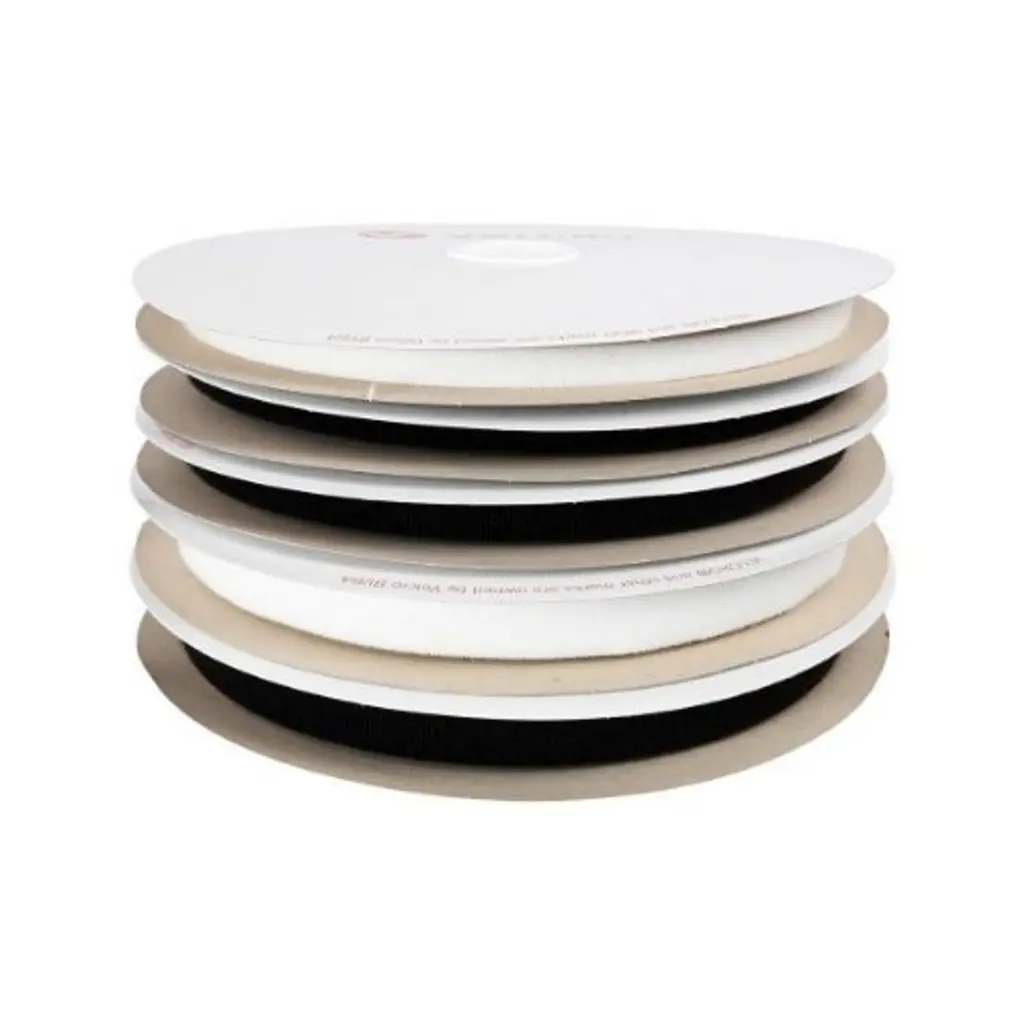 Kardborrband 20mm svart, 25m rulle