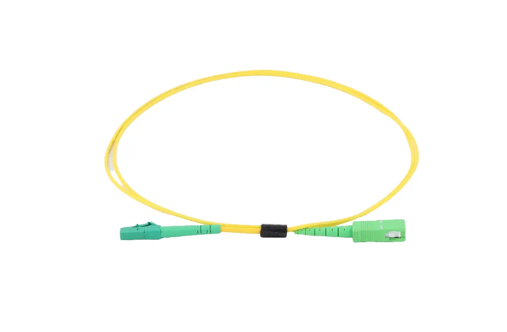 [OS2-LC/APC-SC/APC-SPX0.3] Fiber optic patch cord OS2 SM 9/125 LC/APC-SC/APC Simplex (0.3m, Yellow)